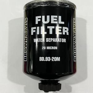 Brown Davis- 20 Micron Replacement Fuel Filter Element- (to suit no glass bowl)- 2022-onward V6 Ranger, Everest, Amarok